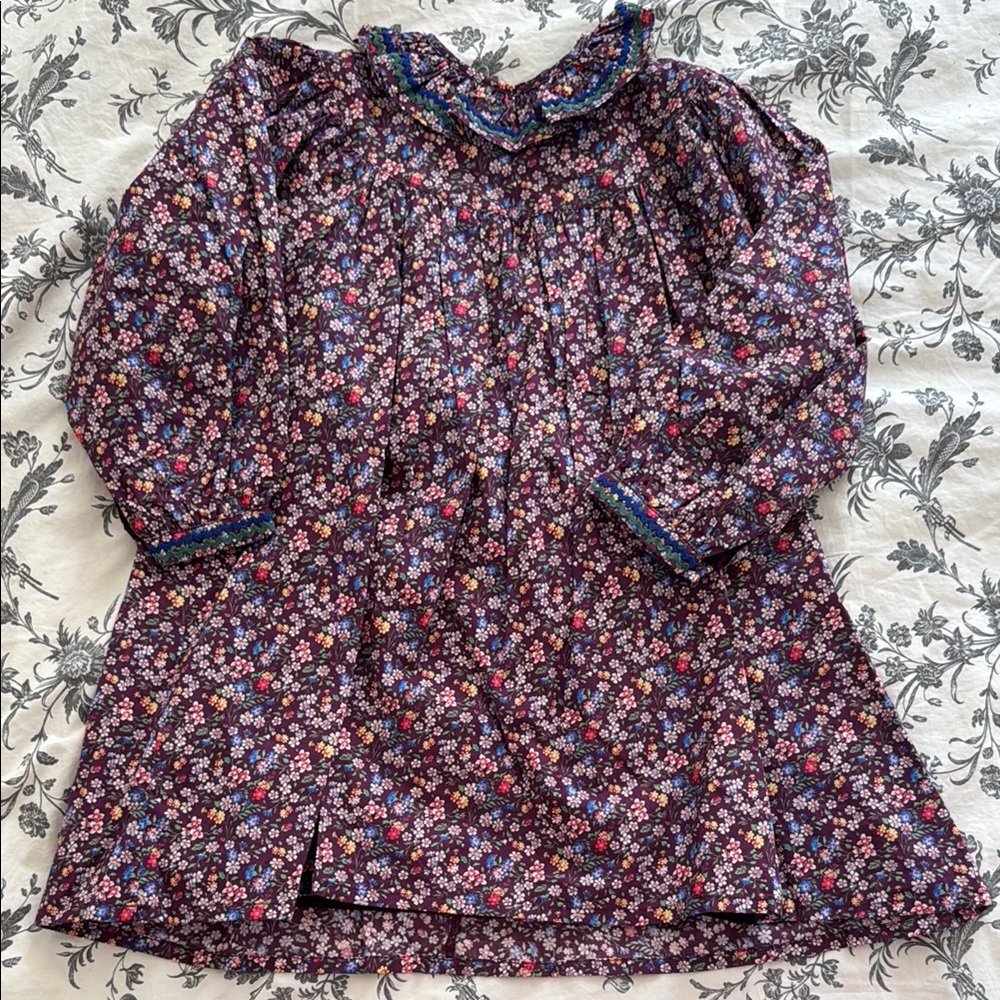 Floral Long Sleeve Dress for kids / maison marelle (French brand) / 5y